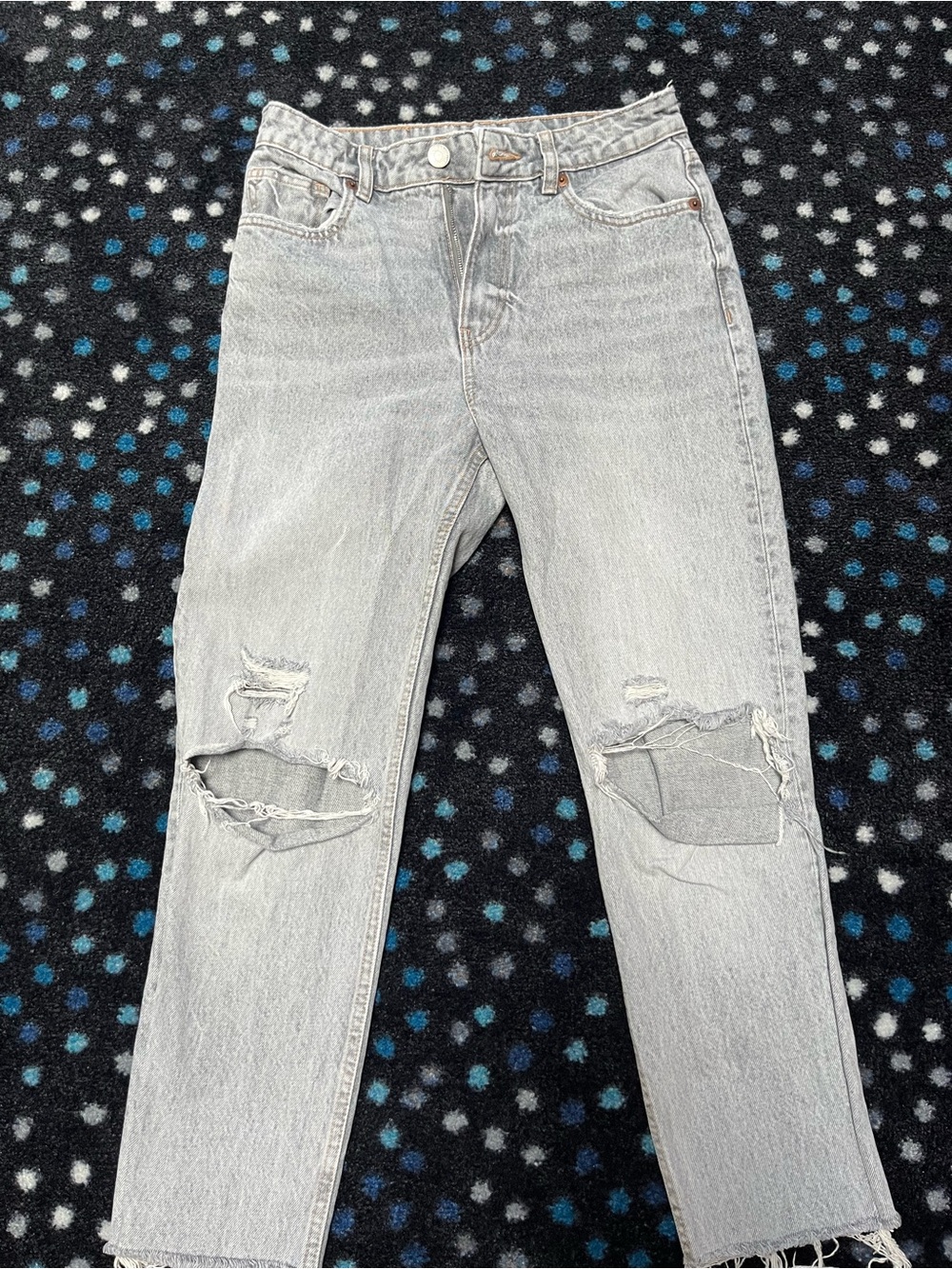 Light Gray Distressed Women’s Jeans